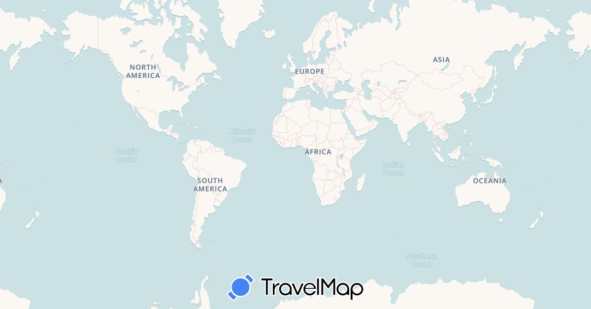 TravelMap itinerary: driving, train, hiking in Italy (Europe)